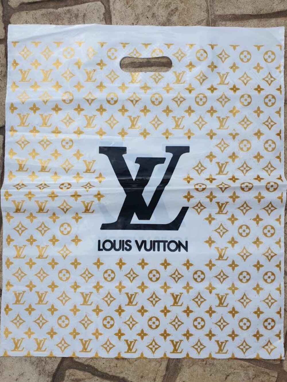 Fashion Plastic Shopping Bag Logo Luxury Boutique Gift Packaging 20 x 16 Inches